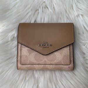 Coach Small Wallet Signature Canvas